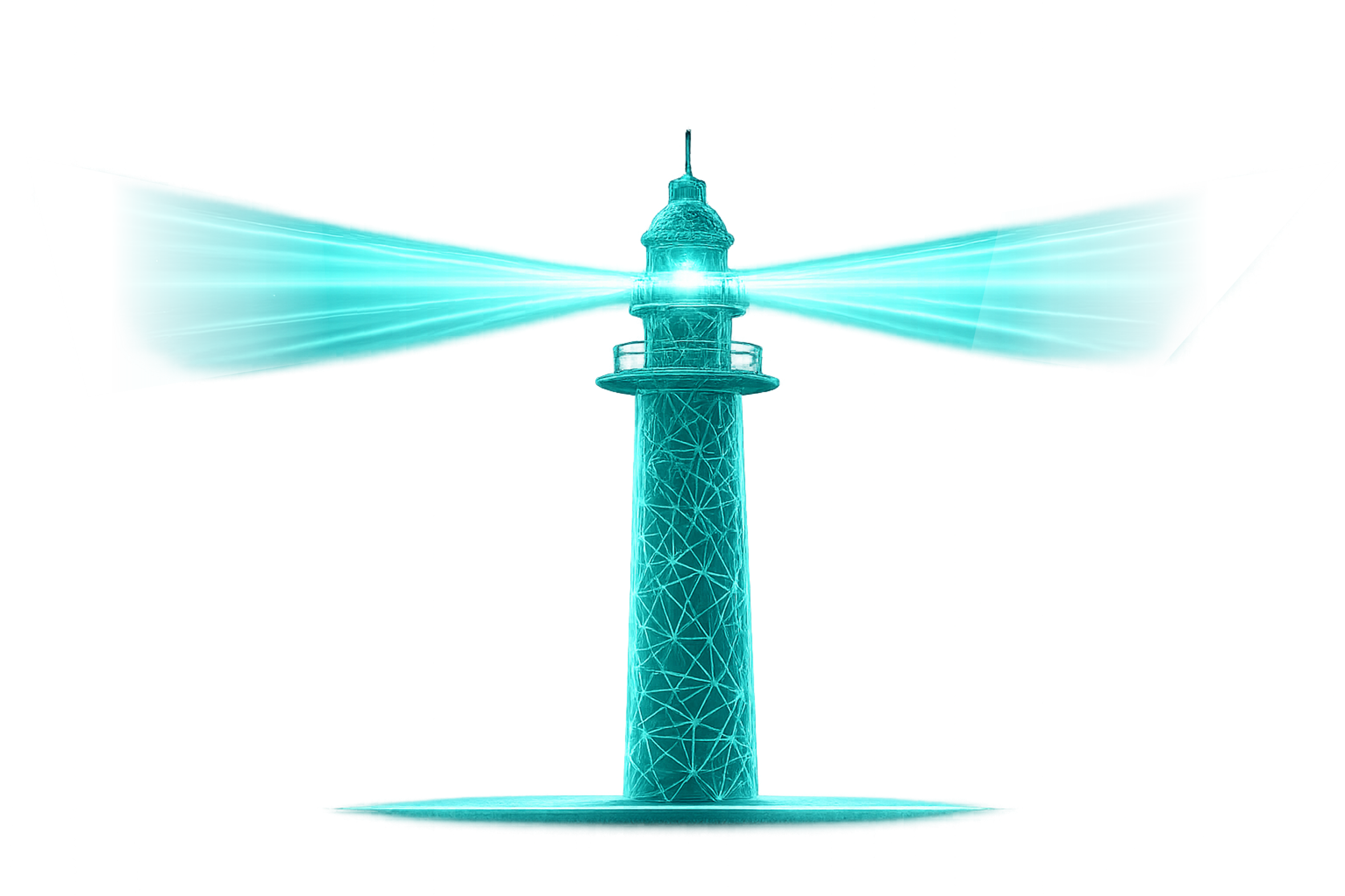 Lighthouse as a symbol for orientation and structure in digital security